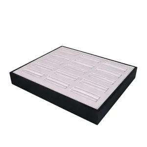 cufflink/necklace/pendant/rings/bangle jewlery display box velvet tray