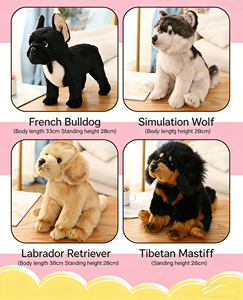 Juguetes de Peluche Realistas de Alta Gama, Perros Malteses, Bichón Frisé, Labrador, Mastín Tibetano, Muñecos de Peluche, Regalo de Cumpleaños Perfecto para Niños - Product Image 6