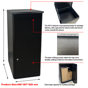 Buzón de Acero Galvanizado Personalizable Directo de Fábrica, Buzón de Correos Independiente para Jardín Exterior, Seguro para el Hogar y Apartamentos - Product Image 2