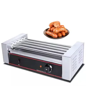 Seven Drum Bake Wurst maschine Großhandel Electric Hot Dog Grill Gewerbliche Küche Snack Fast Food Ausrüstung