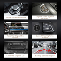 Layar Sentuh 12.8'' 2400*900 Carplay untuk BMW Seri 1 F20 F21 F23 2011-2019 Head Unit Multimedia Mobil Android Auto Plug & Play.