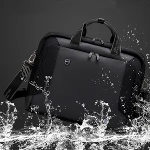 Business Men Micro Leather Office Bag Vintage Man Briefcase Leather Laptop Bags Luxury Laptop Briefcase Bag