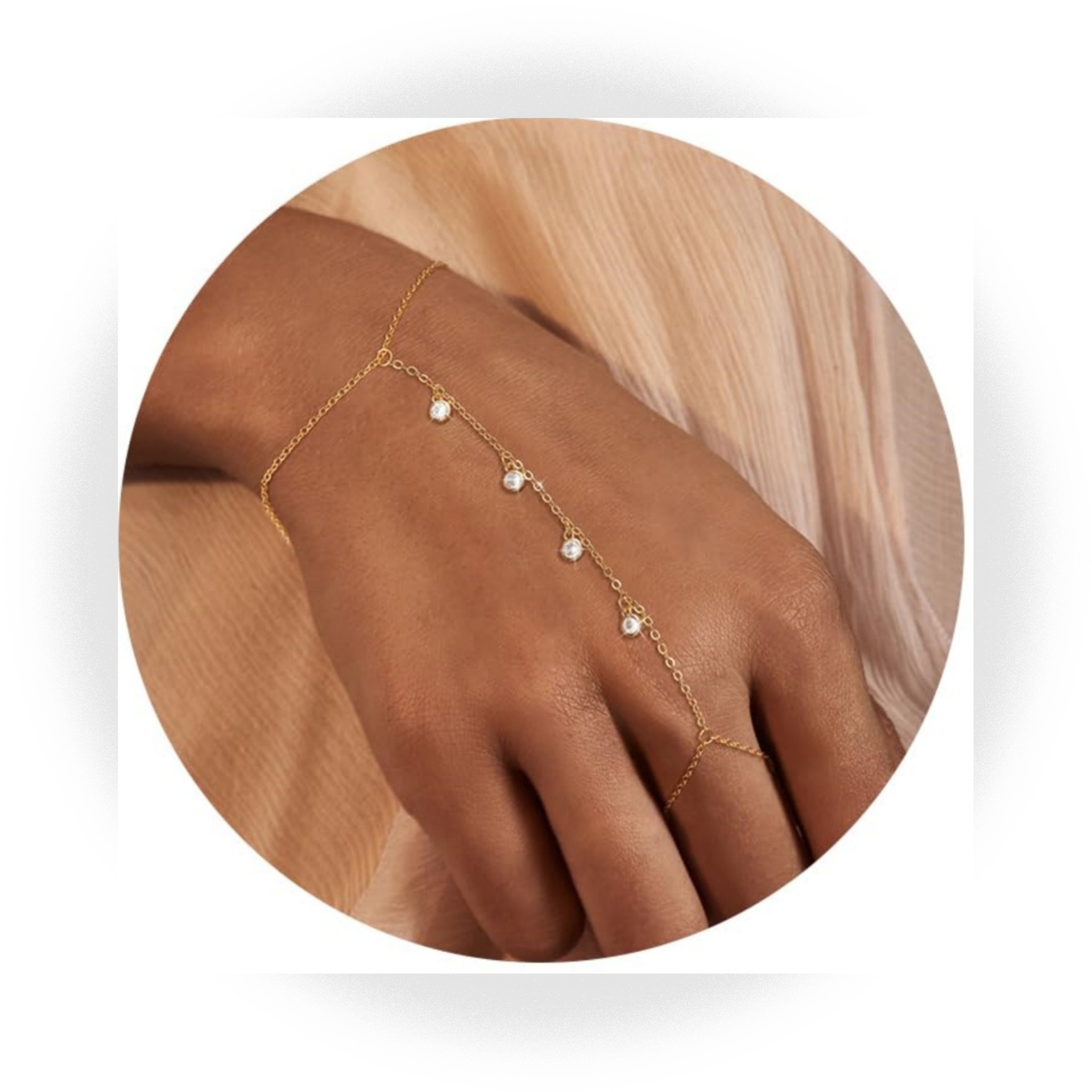 2024 Bracelet square Crystal Zircon Inlaid Bracelet Golden