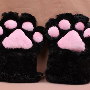2025 Newest Cosplay Accessories Costume Party Animal <b>Plush</b> <b>Cat</b> Paw Gloves Unisex Animal <b>Plush</b> Gloves Toy - Product Image 2