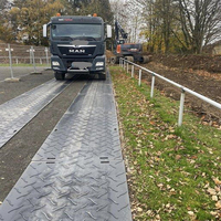 Tapetes Antideslizantes de HDPE Compuesto 4x8 para Protección de Terrenos Pantanosos, Tapetes Portátiles de HDPE para Carreteras
