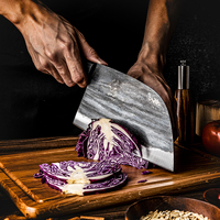 Grandsharp Moderne Handgesmede Slagersmessen BBQ Kamperen Buiten Koken Vlees Groente Fruit Hakmes Smeedwerk Slachtmessen Koksmes
