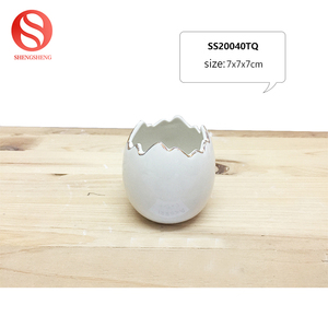 De jardín casa decoración huevos de porcelana jardinera suculenta olla mini cerámica pote de flor - Product Image 3