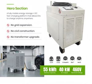 Nouvelle station de recharge mobile pour véhicules électriques Daoyu DY-EV-120kw 40kw, batterie de stockage d'énergie 55kwh, chargeur rapide portable DC, banque d'alimentation CCS2 - Product Image 4
