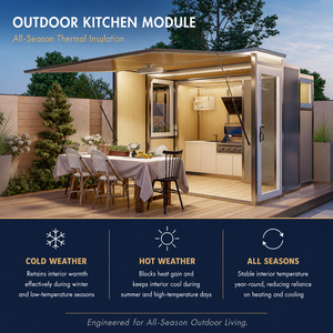 Casa de BBQ YEYON OEM con Gabinetes de Cocina y Parrilla a Gas, Montaje Rápido con Baño, Sin Base, Gabinete de Cocina para Exteriores - Product Image 3