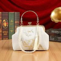 Sac à main de créateur original style chinois traditionnel motif peau de serpent, tendance et polyvalent avec bandoulière chaîne, capacité 2-2,9 L