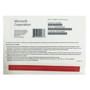 Windows <span class=keywords><strong>10</strong></span> <span class=keywords><strong>Pro</strong></span> DVD <span class=keywords><strong>64</strong></span> bits OEM Clave de Activación Global en Línea Garantía de por Vida Versión Francesa en Stock - Product Image 6
