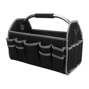 Sac à outils pour électricien en Oxford multi-usages, robuste, avec fermeture éclair et fond en plastique - Product Image 6