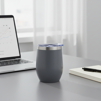 Vaso de Oficina de Acero Inoxidable Libre de BPA, Taza de Viaje con Forma de Huevo, Vaso Térmico de Doble Pared con Aislamiento al Vacío, Taza de Café con Logotipo