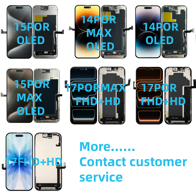 JH OEM OLED Display Diagnosible Soft Oled 120hz Display Touch Screen Replacement with Removeable IC for 14 15 16 17 Pro Max