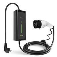 Promosikan Charger Mobil Listrik Portabel APP 16A Tipe 2 3.5KW untuk Stasiun Pengisian Daya EV di Rumah dengan Layar WiFi dan Colokan Tipe 2