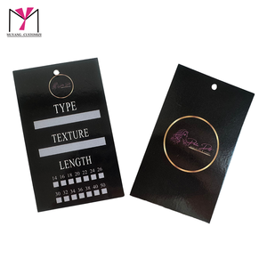 กล่องกระดาษแข็งพิมพ์ลายโลโก้แบบกำหนดเอง พร้อมถุงผ้าซาติน แถบกาว และการ์ดติดผม - Product Image 3