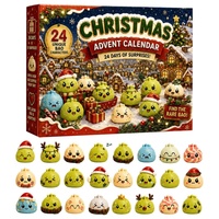 Nouvel Arrivage Transfrontalier WF Calendrier de l'Avent Squishy de Noël 2026 en PLA Fabriqué en Chine