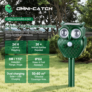 Ahuyentador Ultrasónico de Animales Portátil Electrónico con Energía Solar OMNI CATCH, Sensor de Movimiento PIR, Resistente al Agua, Disuasor para Exteriores, para Ardillas - Product Image 6