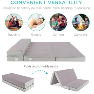 Có thể gập lại bộ nhớ bọt sofa nệm-Thiết kế hiện đại có thể tháo rời Bìa Tùy chỉnh hình dạng dễ dàng mang theo trường hợp lưu trữ đồ nội thất nhà giường - Product Image 4