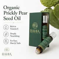 Huile de graines de figue de Barbarie biologique BAHIA Laboratoire 100% pure pressée à froid, huile végétale de Tunisie pour les soins du visage, du corps et des cheveux (vente en gros)