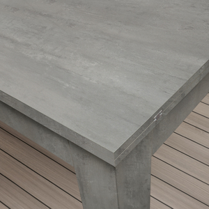 Mesa de Comedor Extensible Isabel de 90 a 180 cm, Acabado en Melamina Gris Cemento, para Uso Interior - Product Image 4