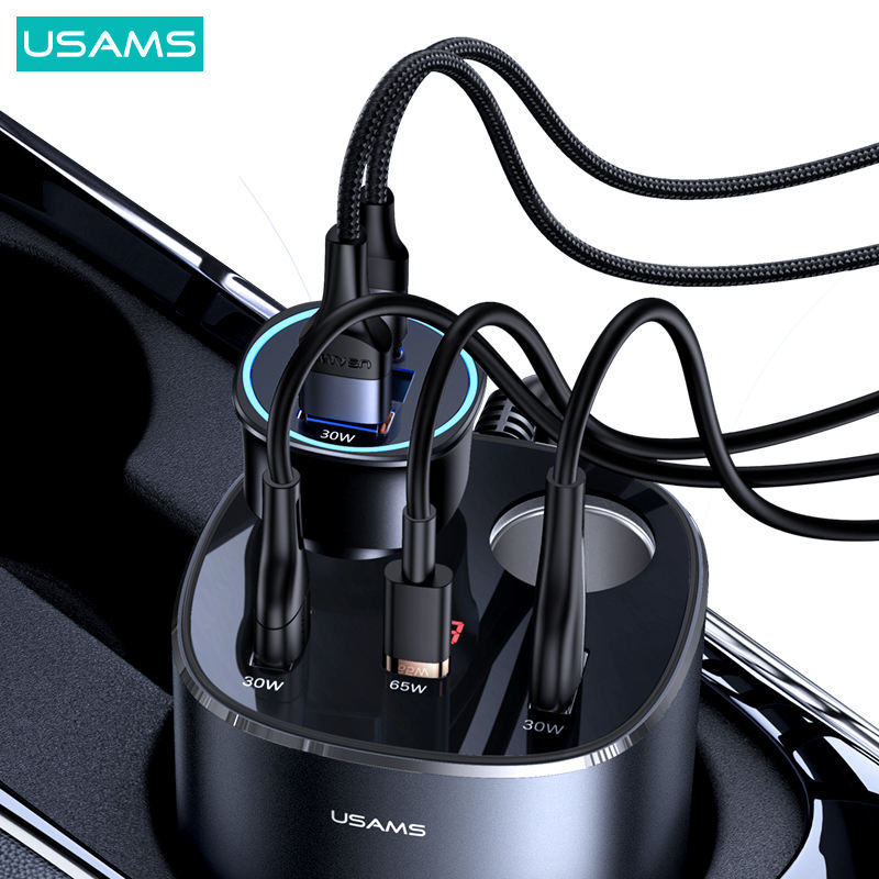 Accendisigari Per Auto 12V-24V Adattatore Di Alimentazione Splter Presa 3.1A 120W PD QC3.0 Caricabatteria Da Auto Dual USB Ricarica Super Veloce - Foto 12