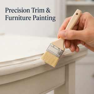 Durable 8 Sizes Paint Brush Set Iron Sheet Wrapped Rivet Reinforced <strong>Interface</strong> No Shedding Streamlined Solid Wood Handle - Product Image 4