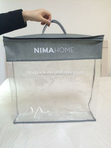Borsa con cerniera in PVC di alta qualità OEM tpesack per lenzuolo coperta cuscino - Product Image 3