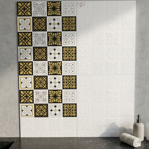 Carreaux muraux en porcelaine pour salle de bain, effet miroir, 300x600mm 30x60cm 12x24inch, imprimés HD, motif poissons bleus, finition brillante, fournisseur - Product Image 5