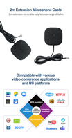 Mesa inalámbrica original con reducción de ruido USB, altavoces para conferencias, sistema de micrófono para teléfono móvil, altavoz integrado