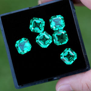 Esmeraldas Hidrotermales con Corte Asscher de Primera Calidad, 0.5ct-5ct, Esmeraldas Cultivadas en Laboratorio, Gemas Sueltas Sintéticas de Varios Tamaños para Joyería - Product Image 3
