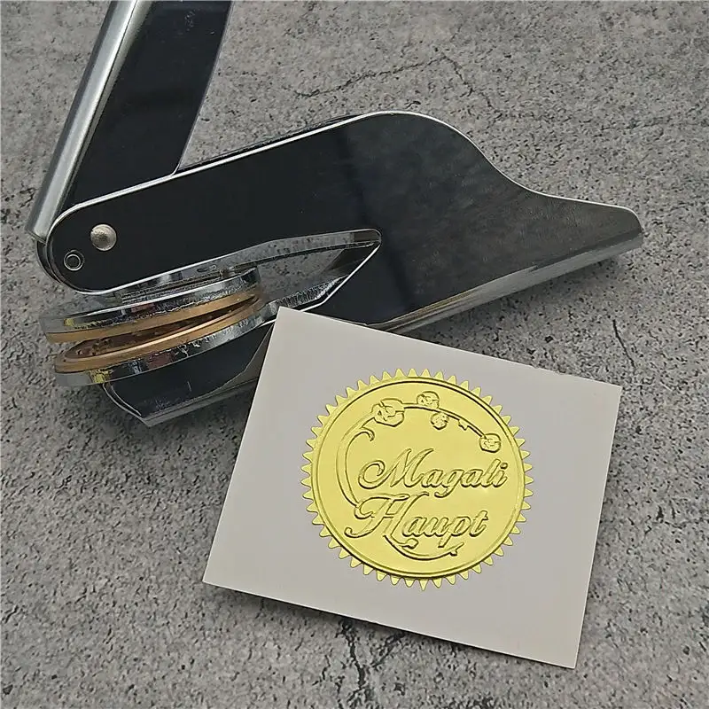 LOGO Design sigilli goffratura personalizzati/Logo Design Notary sigilli goffratura timbro personalizzato diametro inferiore a 40mm