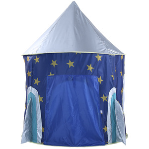 Tente de plage pliable quatre saisons Kenpuaz pour bébés, château spatial étoilé pour garçons, piscine à balles avec projection d'images, bleue - Product Image 3