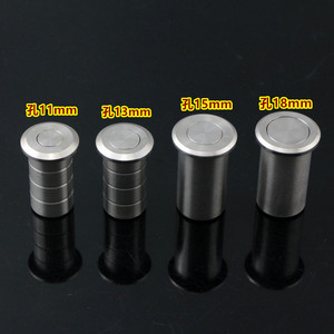 304 Stainless Steel Dustproof Sleeve 11mm <b>13mm</b> 15mm 18mm For Door Frame Concealed Installation - Product Image 1