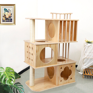 Umweltfreundlicher Moderner Holz-Katzenbaum mit Kratzfunktion von Chinesischem Hersteller - Product Image 4
