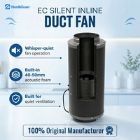 Ventilateur de gaine silencieux Hon&Guan 300 mm pour la ventilation des chambres HVAC avec un débit d'air à haute pression, ventilateur à moteur EC en métal durable
