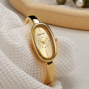Nouvelle montre élégante de luxe pour femmes, bracelet en alliage, cadran analogique, 30 mm, ovale, étanche, <span class=keywords><strong>quartz</strong></span>, montre pour femmes - Product Image 3