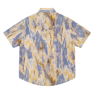 Chemise graphique de haute qualité pour hommes, manches courtes, coupe ample, style streetwear hawaïen - Product Image 1