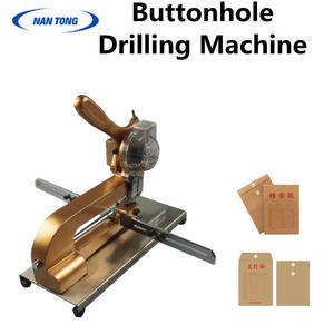 Machine à boutonnières manuelle Nantong SD5, épaisseur de perçage 3 mm, emballage en caisse en bois à un seul trou - Product Image 5