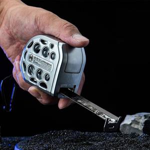 Mètre Ruban Métrique Xuan Shi en Acier Inoxydable 5M, Auto-Retrouleur avec Frein, Verrouillage Automatique, Conception Creuse, Résistant à l'Usure, Étanche - Product Image 2