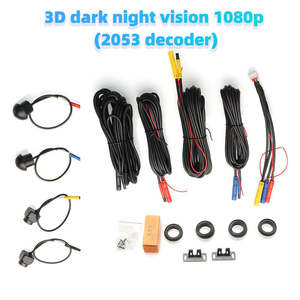Los fabricantes suministran 1080p 3D panorámico 360 cámara de coche HD visión nocturna integrada sistema panorámico de ojo de pájaro impermeable - Product Image 4