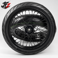 Kit de mise à niveau MX pour Surron Light Bee 2ème génération 2026, avec jeu de roues Supermoto 17 pouces 100/80-17 130/70-17 et jantes en aluminium noir CNC pour course sur route