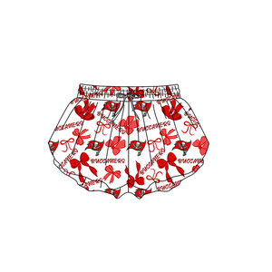 Completo coordinato personalizzato per fratelli e sorelle: Top rosso senza maniche con fiocco e gonna a mezza gamba, <span class=keywords><strong>pantaloncini</strong></span> da yoga, abbigliamento sportivo carino - Product Image 5