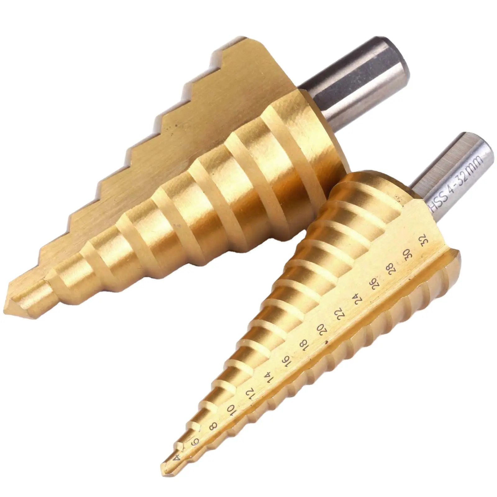 HSS Co M35 4-30/32 Straight Flute Hole Saw Stepped Up Step Drill Bit For Drilling Holes Metal