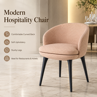 Fauteuil de salon rembourré moderne pour restaurant, hôtel, café, bar, salon, bureau, mobilier commercial