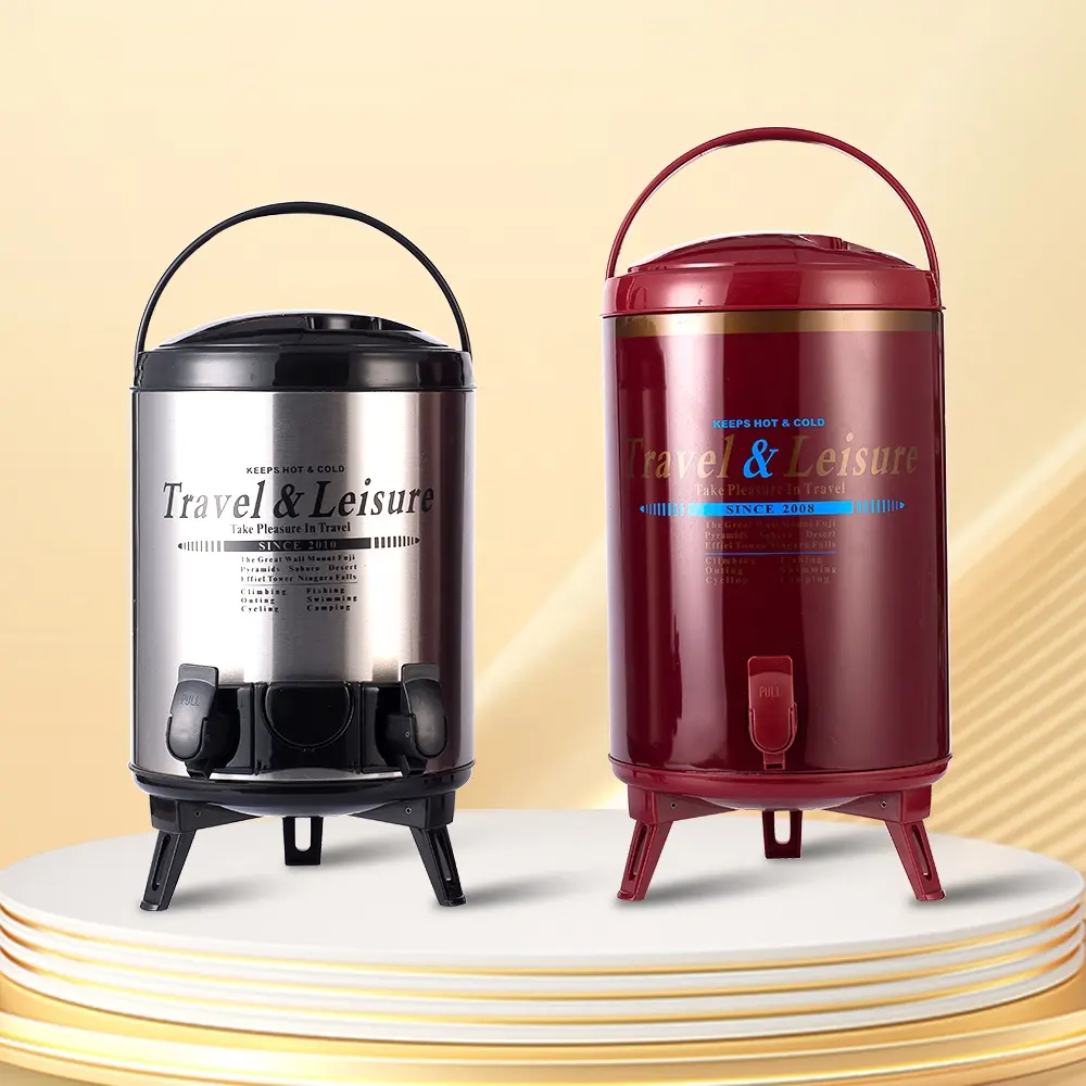 Produttore WUJO campione gratuito secchiello per il ghiaccio in acciaio inossidabile/alluminio Thermos Garrafa Termica caraffa per acqua con isolamento sottovuoto