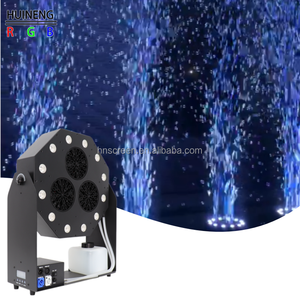 Máquina de Burbujas LED HN de 120W con 3 Cabezales, Generador de Burbujas 4 en 1, Luces LED de Haz para Navidad, Bodas, Fiestas, Eventos, Conciertos, Espectáculos, Discotecas - Product Image 1