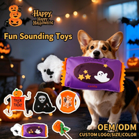 Jouet à mâcher pour chien Halloween, durable, couineur, pour la dentition, jouet sonore pour animaux, jouets couineurs pour chiens, jouet pour chien de haute qualité en gros