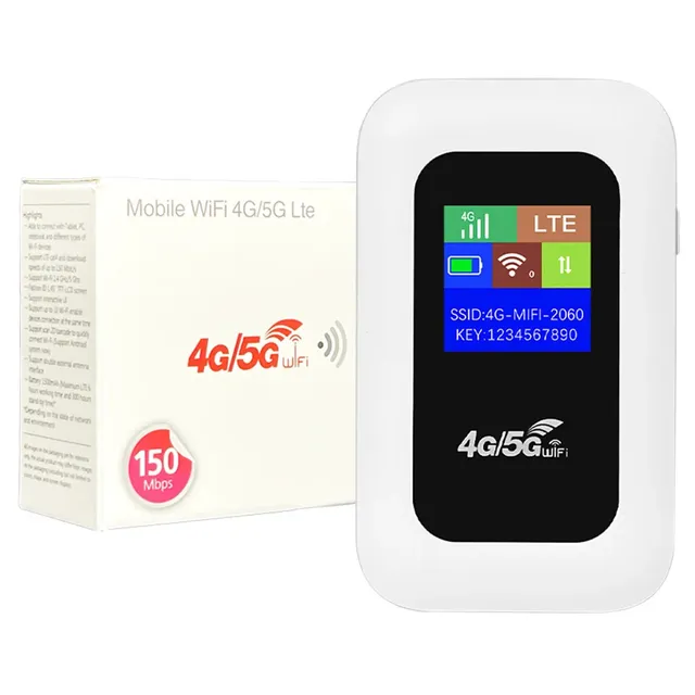 4G/5G Mobile WIFI Router 150Mbps 4G LTE Wireless Router Portable Pocket MiFi Modem Mobile Wifi Hotspot with Sim Card Slot