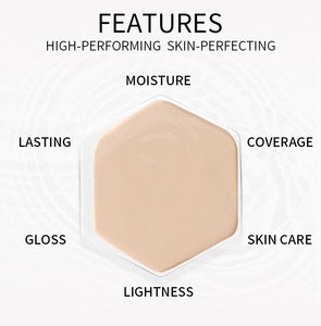 Fond de Teint Hydratant Éclaircissant Sans Logo, Pratique à Transporter, Crème Concentrée Légère et Respirante, Format Standard, Idéal pour le Maquillage - Product Image 5